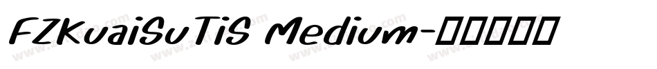 FZKuaiSuTiS Medium字体转换